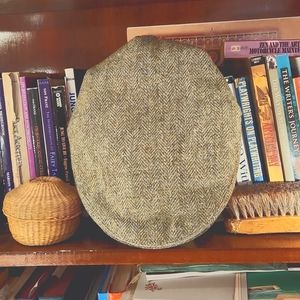 Vintage Irish Donegal tweed wool cap